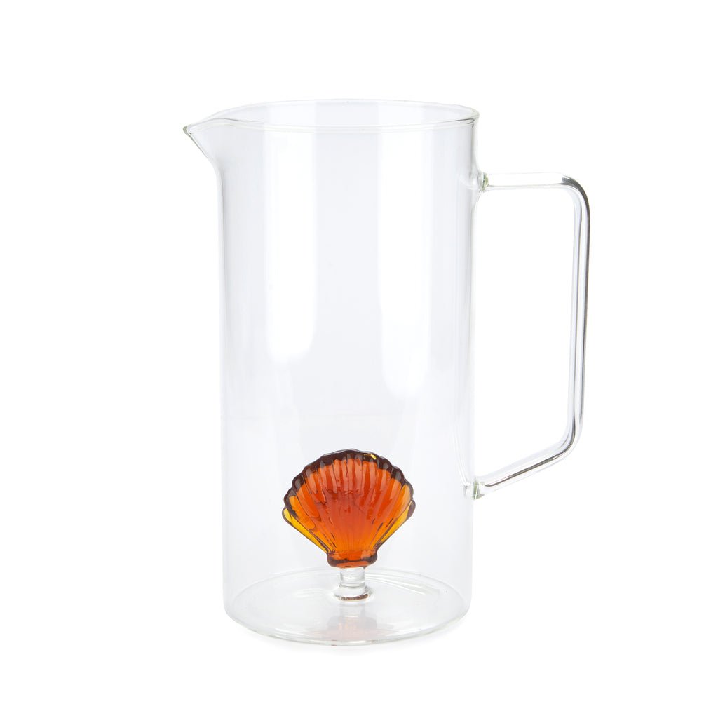 Balvi Atlantis Shell Deniz Kabuğu Detaylı 1300 ml Borosilikat Cam Sürahi