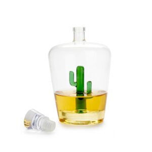 Balvi Cactus Kaktüs Detaylı 1000 ml Cam Likör Karafı