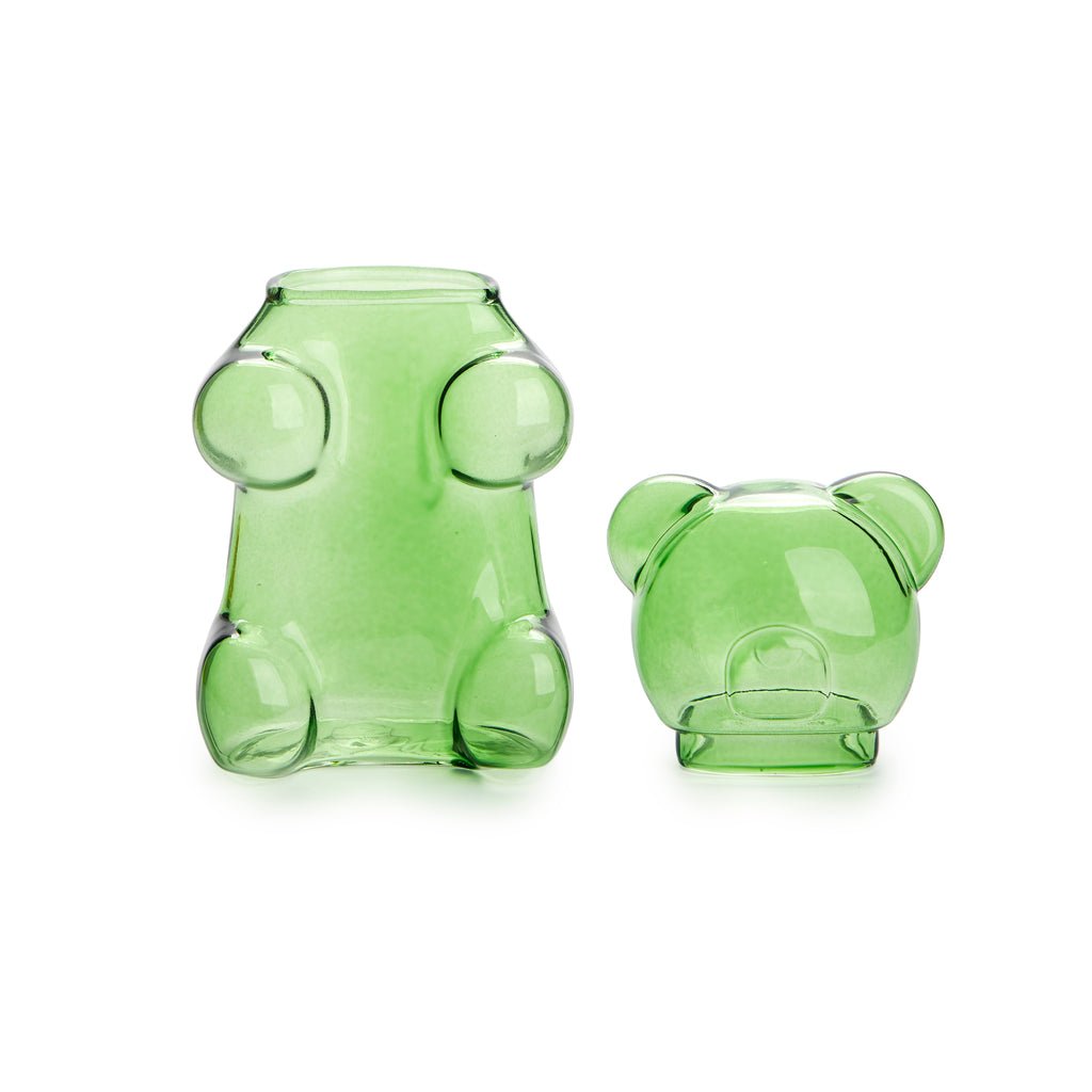 Balvi Yummy Bear Ayıcık Formlu 250 ml Cam Şekerlik, Yeşil - Görsel 5