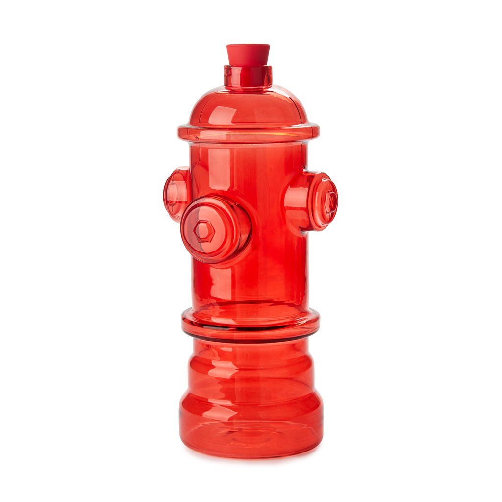 Balvi Hydrant Yangın Hidrantı Tasarımlı 1200 ml Borosilikat Cam Şişe, Kırmızı - Görsel 6