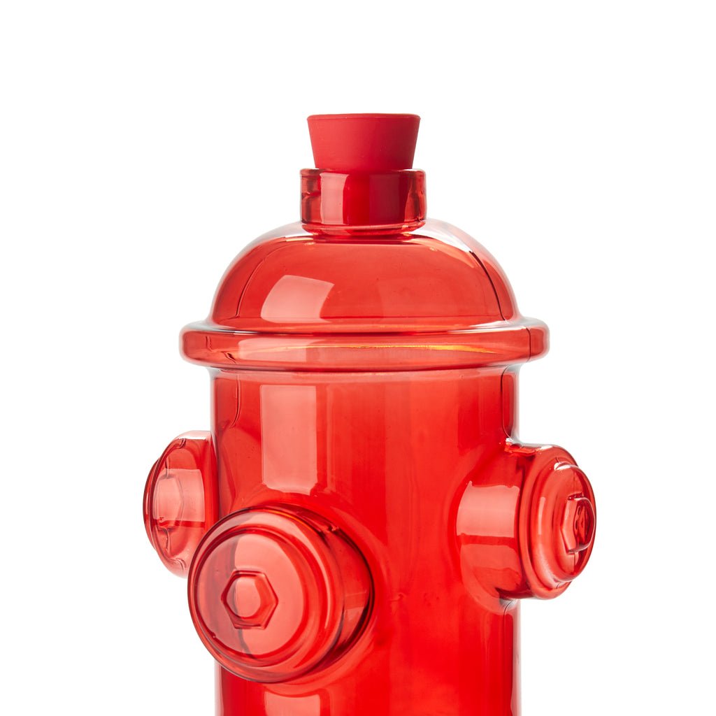 Balvi Hydrant Yangın Hidrantı Tasarımlı 1200 ml Borosilikat Cam Şişe, Kırmızı - Görsel 5