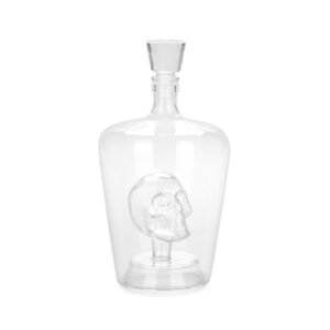 Balvi Poison Kafatası Detaylı 1000 ml Cam Likör Karafı