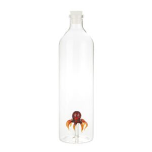 Balvi Atlantis Octopus Ahtapot Detaylı 1200 ml Borosilikat Cam Şişe