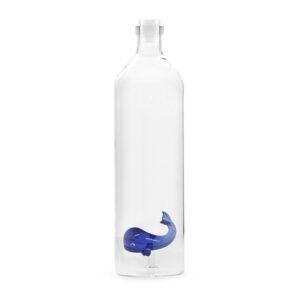 Balvi Atlantis Blue Whale Mavi Balina Detaylı 1200 ml Borosilikat Cam Şişe
