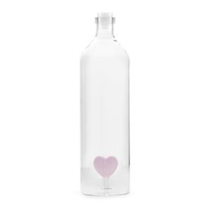 Balvi Love Kalp Detaylı 1200 ml Borosilikat Cam Şişe