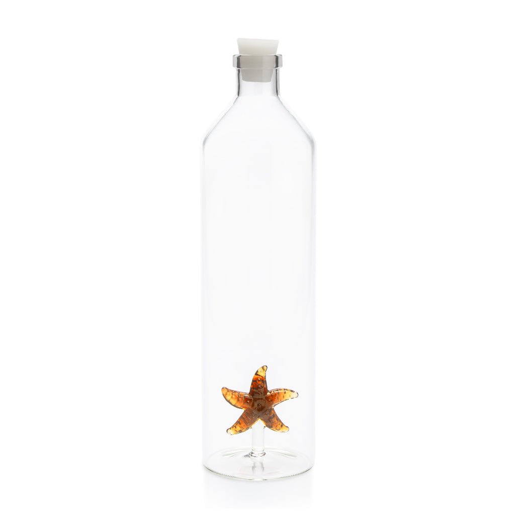 Balvi Atlantis Starfish Deniz Yıldızı Detaylı 1200 ml Borosilikat Cam Şişe