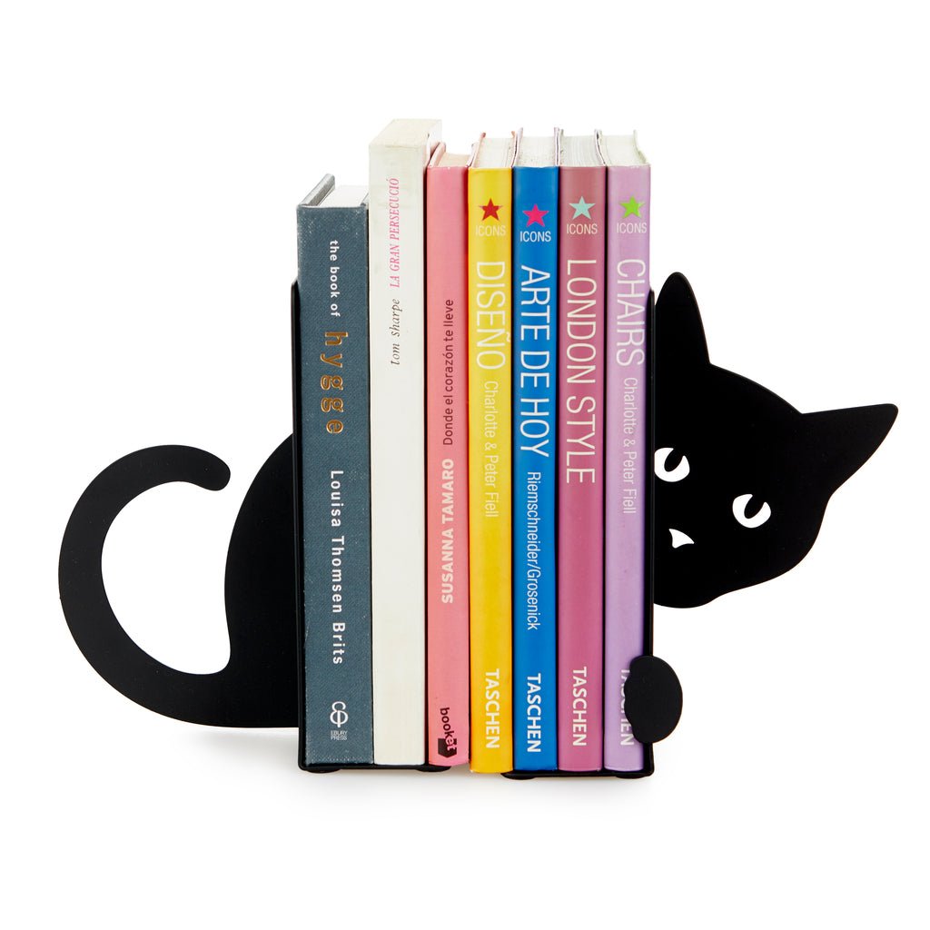 Balvi Hidden Cat Kedi Figürlü 2 Parça Metal Kitap Desteği