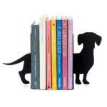 Balvi Teckel Dachshund Köpek Figürlü 2 Parça Metal Kitap Desteği