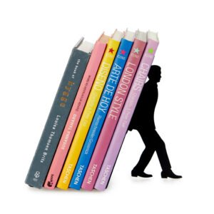 Balvi Too Many Books Kitap Taşıyan İnsan Figürlü Metal Kitap Tutucu
