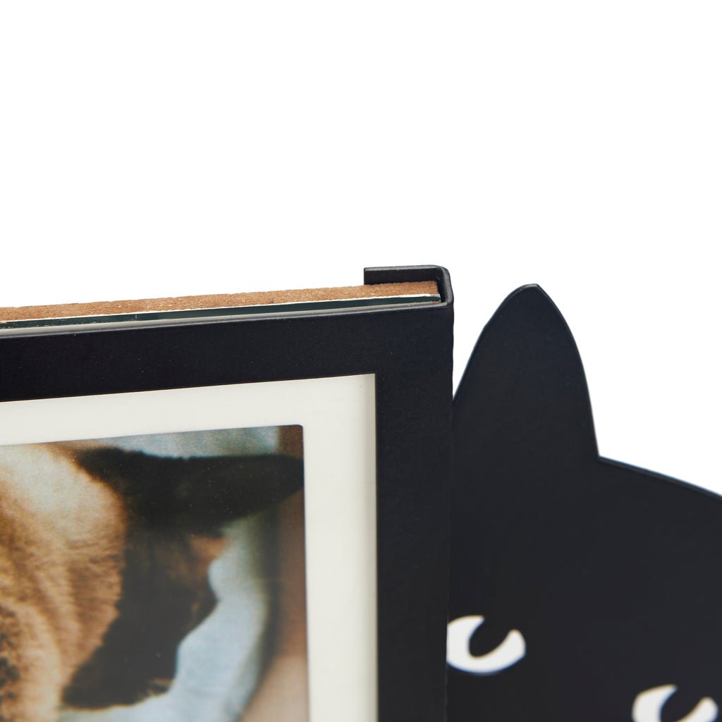 Balvi Hidden Cat Kedi Figürlü Metal Dikey Fotoğraf Çerçevesi, Siyah - Görsel 5