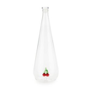 Balvi Botanical Cherry Kiraz Detaylı 1000 ml Borosilikat Cam Şişe