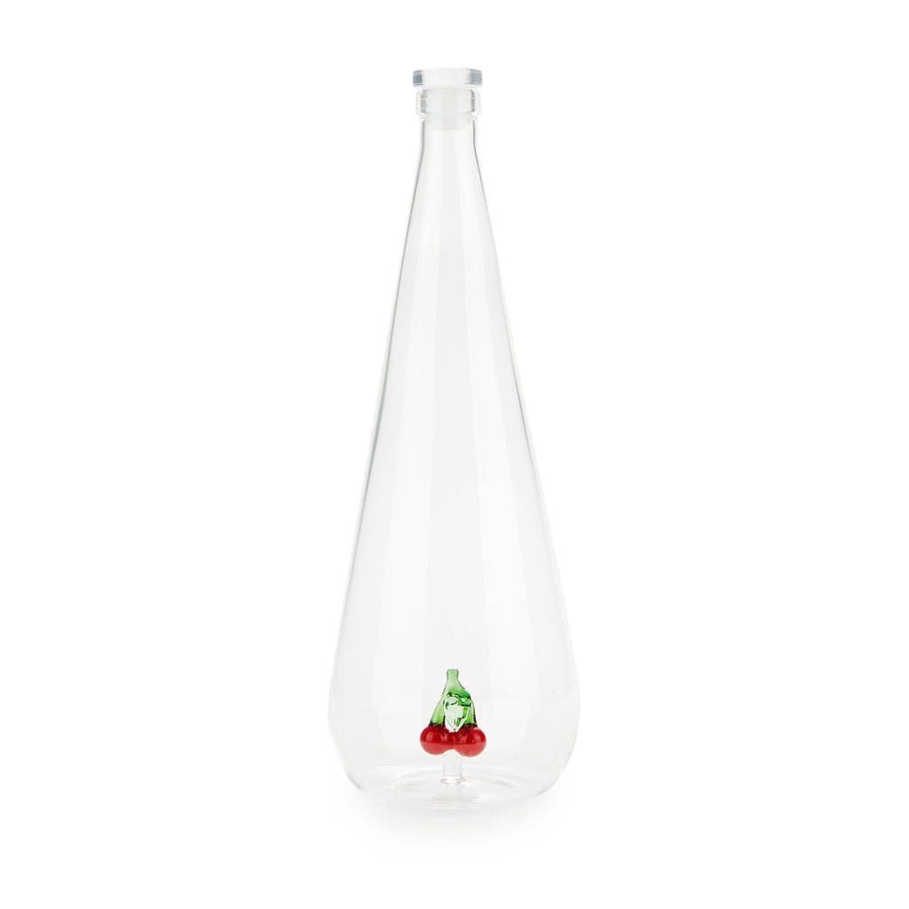 Balvi Botanical Cherry Kiraz Detaylı 1000 ml Borosilikat Cam Şişe