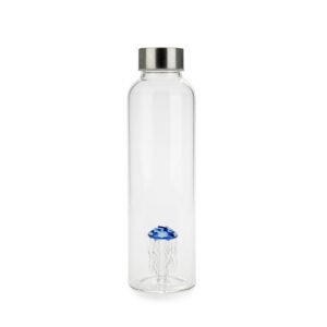 Balvi Atlantis Jellyfish Denizanası Detaylı 500 ml Borosilikat Cam Matara