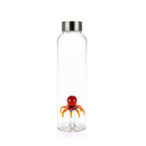 Balvi Atlantis Octopus Ahtapot Detaylı 500 ml Borosilikat Cam Matara