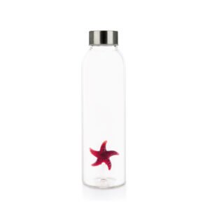 Balvi Atlantis Starfish Deniz Yıldızı Detaylı 500 ml Borosilikat Cam Matara