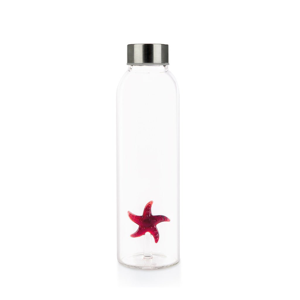 Balvi Atlantis Starfish Deniz Yıldızı Detaylı 500 ml Borosilikat Cam Matara