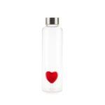 Balvi Love Reusable Kalp Detaylı 500 ml Borosilikat Cam Matara