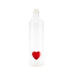 Balvi Love Kalp Detaylı 1200 ml Borosilikat Cam Şişe