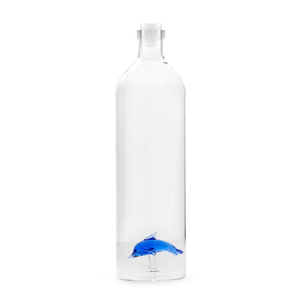 Balvi Atlantis Dolphin Yunus Detaylı 1200 ml Borosilikat Cam Şişe